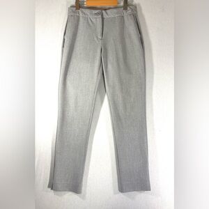 Badgley Mischka Tailored Gray Dress Pants | Size 6 | Stretch Suiting Career
